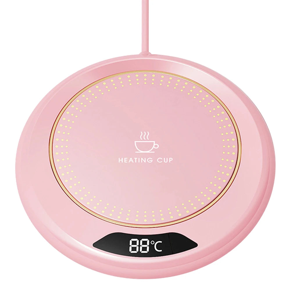 Coffee Mug Warmer 3 Temperature Setting Heating Plate Auto Shut off Portable Cup Warmer USB Plug for Travel Office Desk Home Use
