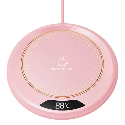 Coffee Mug Warmer 3 Temperature Setting Heating Plate Auto Shut off Portable Cup Warmer USB Plug for Travel Office Desk Home Use